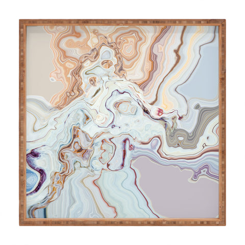 Marta Barragan Camarasa Abstract art 008 Square Tray