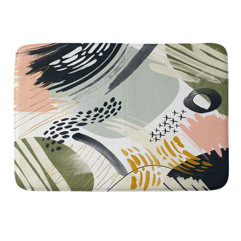 Marta Barragan Camarasa Abstract autumn season Memory Foam Bath Mat