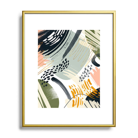 Marta Barragan Camarasa Abstract autumn season Metal Framed Art Print