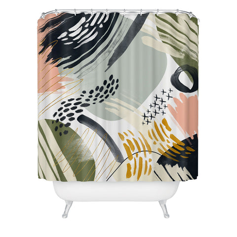 Marta Barragan Camarasa Abstract autumn season Shower Curtain