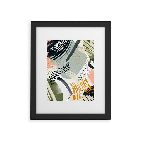 Marta Barragan Camarasa Abstract autumn season Framed Art Print