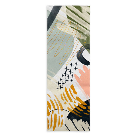 Marta Barragan Camarasa Abstract autumn season Yoga Towel