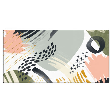 Marta Barragan Camarasa Abstract autumn season Desk Mat