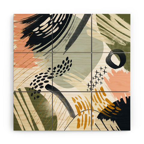 Marta Barragan Camarasa Abstract autumn season Wood Wall Mural