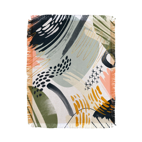 Marta Barragan Camarasa Abstract autumn season Throw Blanket