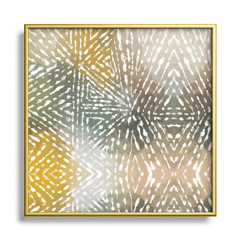 Marta Barragan Camarasa Abstract bohemian style Square Metal Framed Art Print