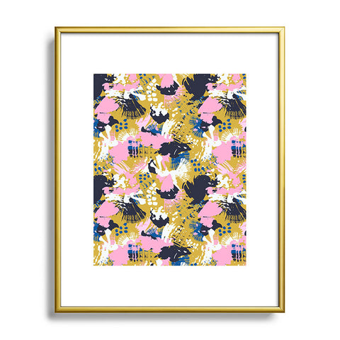 Marta Barragan Camarasa ABSTRACT BRUSHSTROKES 02 Metal Framed Art Print