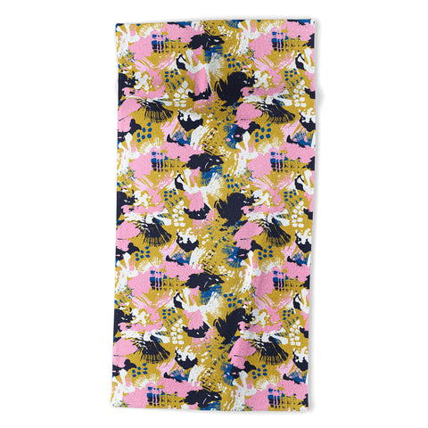 Marta Barragan Camarasa ABSTRACT BRUSHSTROKES 02 Beach Towel