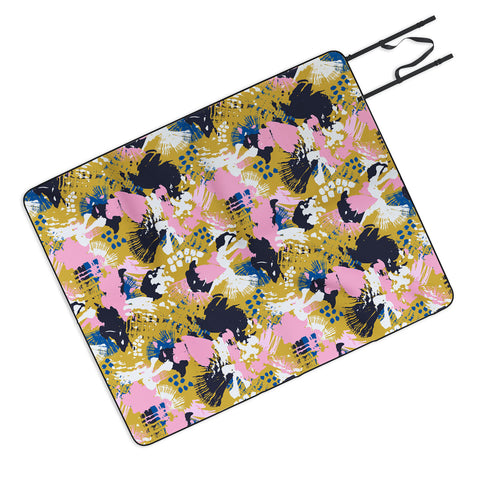 Marta Barragan Camarasa ABSTRACT BRUSHSTROKES 02 Picnic Blanket