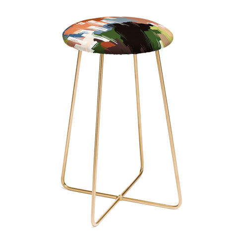 Marta Barragan Camarasa Abstract colors nature B Counter Stool