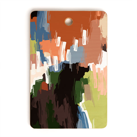 Marta Barragan Camarasa Abstract colors nature B Cutting Board Rectangle