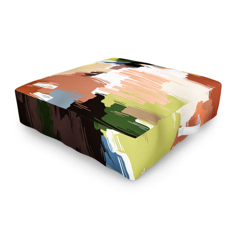 Marta Barragan Camarasa Abstract colors nature B Outdoor Floor Cushion