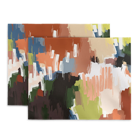 Marta Barragan Camarasa Abstract colors nature B Placemat