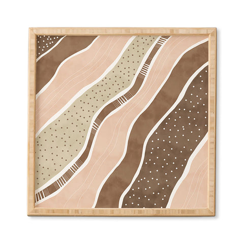 Marta Barragan Camarasa Abstract dune strokes I Framed Wall Art