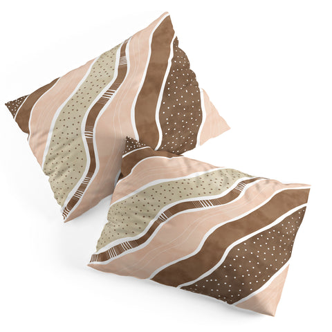 Marta Barragan Camarasa Abstract dune strokes I Pillow Shams