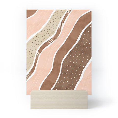 Marta Barragan Camarasa Abstract dune strokes I Mini Art Print