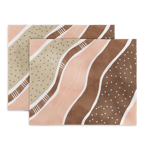 Marta Barragan Camarasa Abstract dune strokes I Placemat