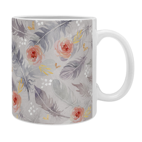 Marta Barragan Camarasa Abstract floral with feathers Coffee Mug