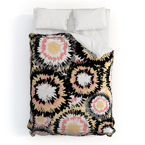 Marta Barragan Camarasa Abstract flowers mosaic Comforter