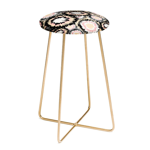 Marta Barragan Camarasa Abstract flowers mosaic Counter Stool