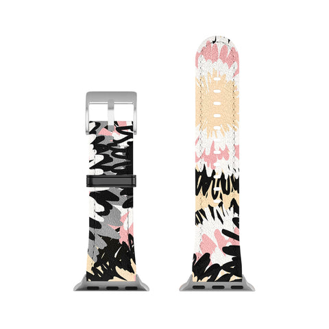 Marta Barragan Camarasa Abstract flowers mosaic Apple Watch Band