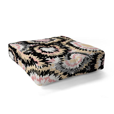 Marta Barragan Camarasa Abstract flowers mosaic Floor Pillow Square