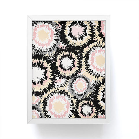 Marta Barragan Camarasa Abstract flowers mosaic Framed Mini Art Print