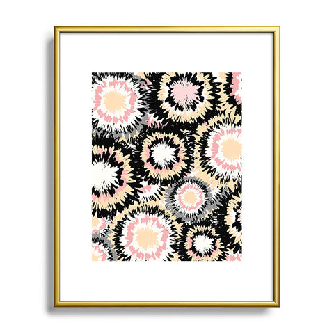 Marta Barragan Camarasa Abstract flowers mosaic Metal Framed Art Print