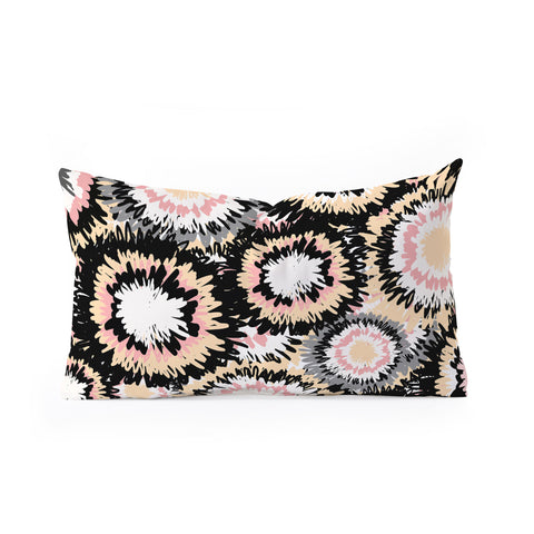 Marta Barragan Camarasa Abstract flowers mosaic Oblong Throw Pillow