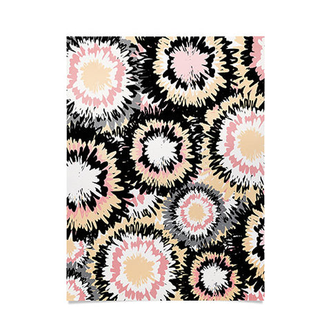 Marta Barragan Camarasa Abstract flowers mosaic Poster