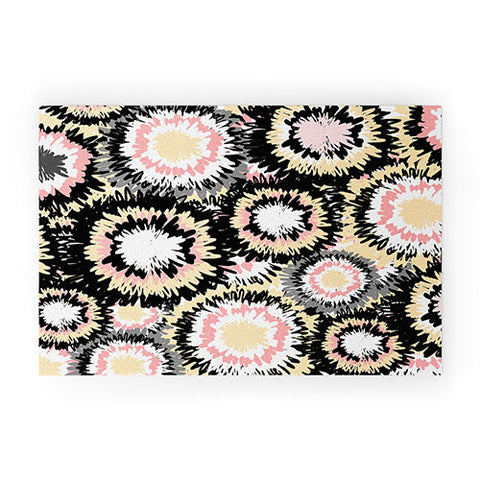 Marta Barragan Camarasa Abstract flowers mosaic Welcome Mat