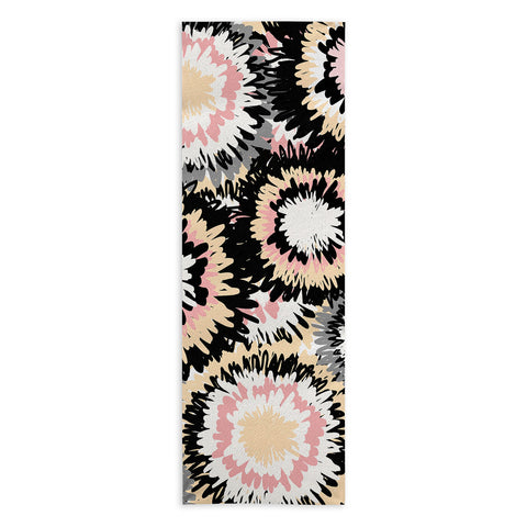 Marta Barragan Camarasa Abstract flowers mosaic Yoga Towel