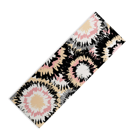 Marta Barragan Camarasa Abstract flowers mosaic Yoga Mat
