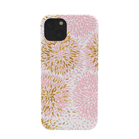 Marta Barragan Camarasa Abstract flowers pink and gold Phone Case