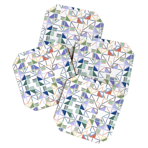 Marta Barragan Camarasa Abstract forms of lines 78T Coaster Set