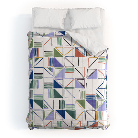 Marta Barragan Camarasa Abstract forms of lines 78T Comforter