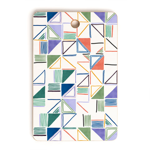 Marta Barragan Camarasa Abstract forms of lines 78T Cutting Board Rectangle