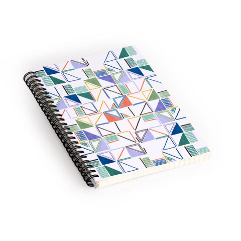 Marta Barragan Camarasa Abstract forms of lines 78T Spiral Notebook