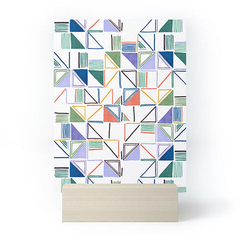 Marta Barragan Camarasa Abstract forms of lines 78T Mini Art Print