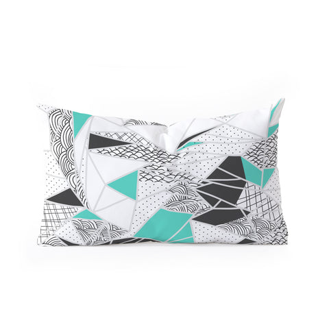 Marta Barragan Camarasa Abstract geometric shapes Oblong Throw Pillow