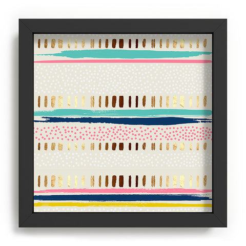Marta Barragan Camarasa Abstract Geometric Strokes I Recessed Framing Square