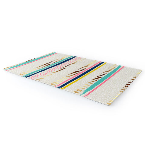 Marta Barragan Camarasa Abstract Geometric Strokes I Area Rug