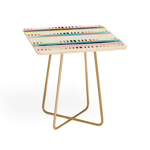 Marta Barragan Camarasa Abstract Geometric Strokes I Side Table