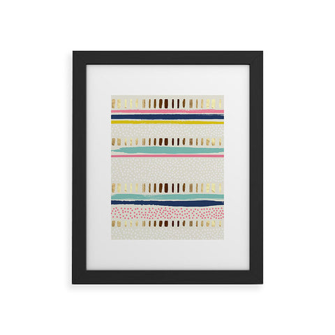Marta Barragan Camarasa Abstract Geometric Strokes I Framed Art Print