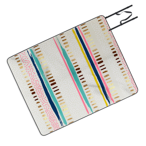 Marta Barragan Camarasa Abstract Geometric Strokes I Picnic Blanket