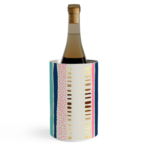 Marta Barragan Camarasa Abstract Geometric Strokes I Wine Chiller