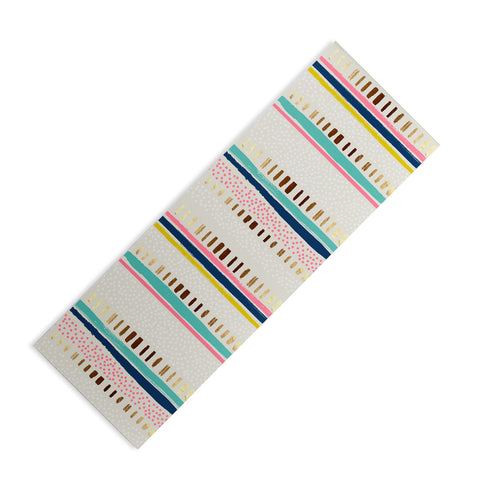 Marta Barragan Camarasa Abstract Geometric Strokes I Yoga Mat