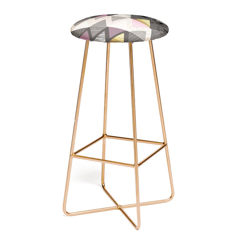 Marta Barragan Camarasa Abstract geometric textures Bar Stool