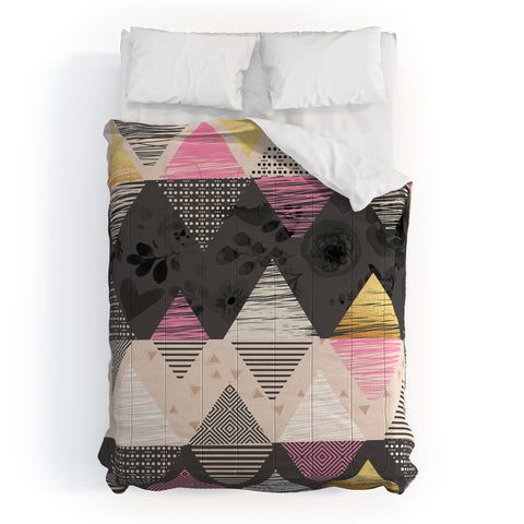 Marta Barragan Camarasa Abstract geometric textures Comforter