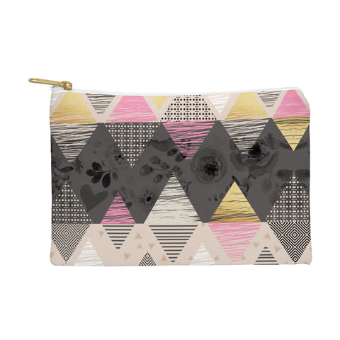 Marta Barragan Camarasa Abstract geometric textures Pouch